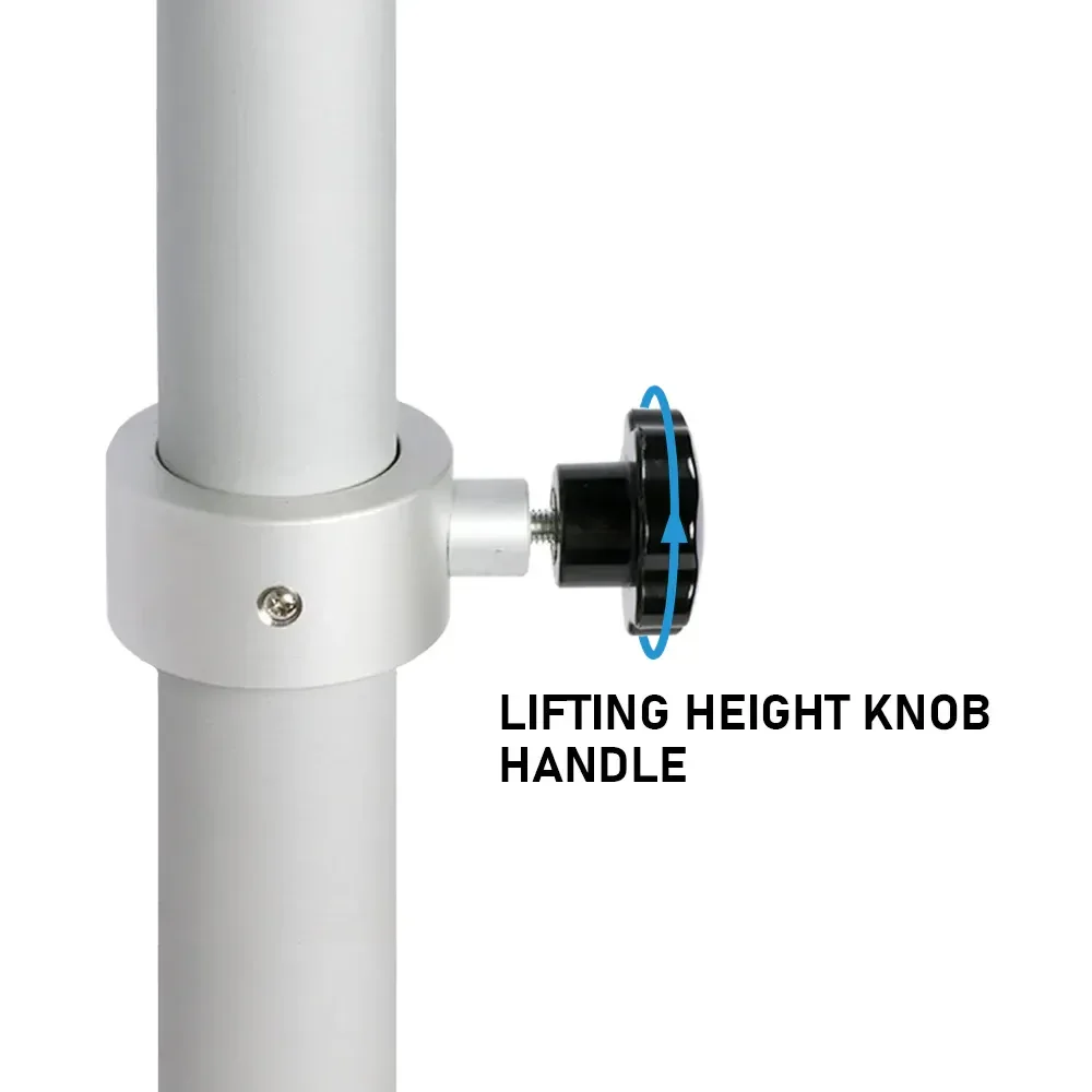 Table Pedestal Telescopic Furniture Leg 46-70cm Height Adjustable Easy