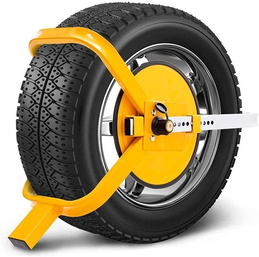 Wheel Clamp Defender Tyre Lock Adjustable for 13'' 14'' 15'' Truck SUV Trailer