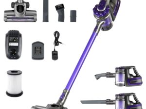 Devanti Stick Vacuum Cleaner Bagless Cordless 150W Purple