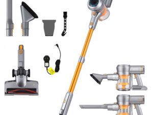 Devanti 300W Stick Vacuum Cleaner Cordless Self-Standing Golden