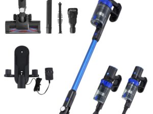 Devanti Stick Vacuum Cleaner Brushless Cordless 350W Blue