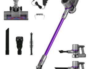 Devanti Stick Vacuum Cleaner Bagless Cordless 120W Purple