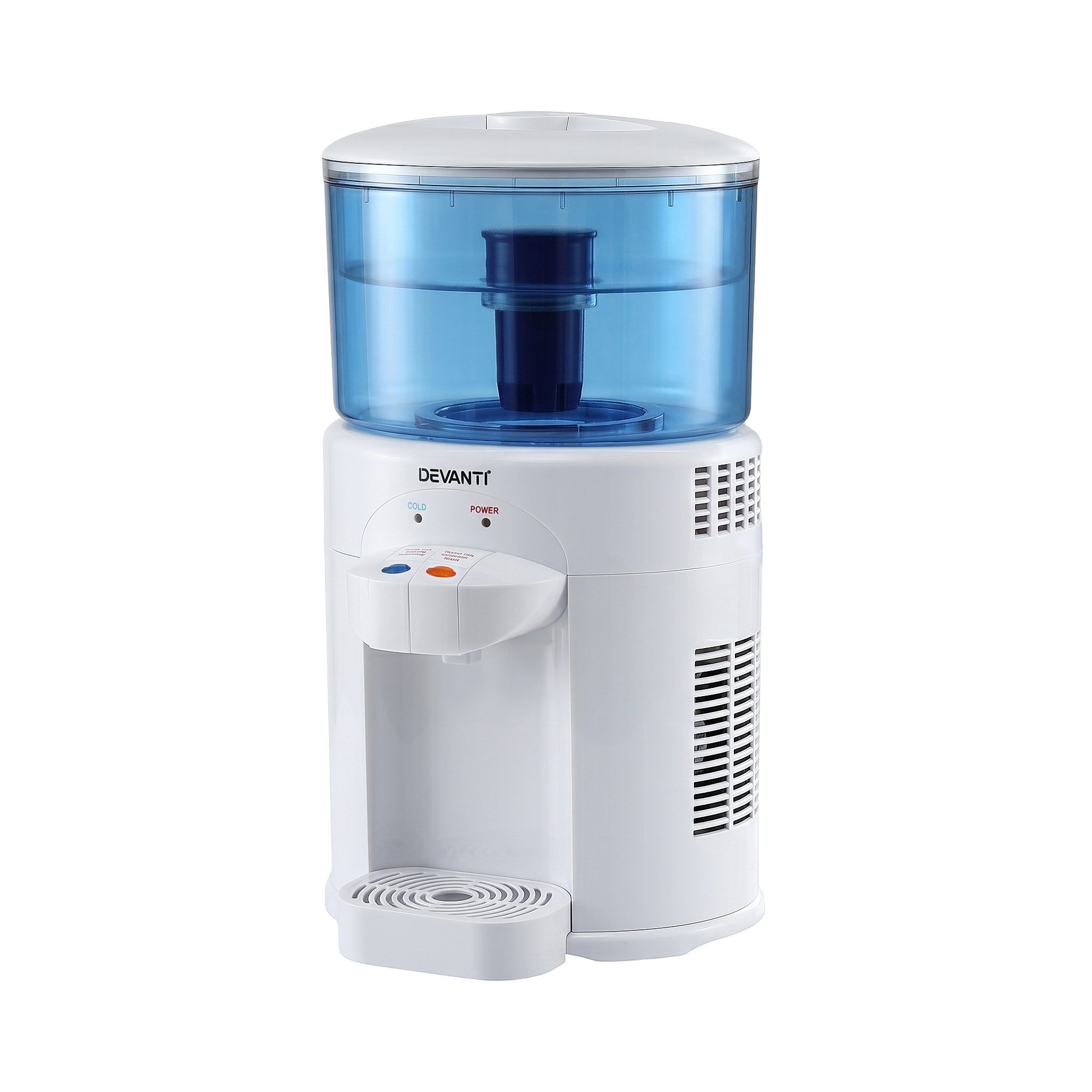 Devanti 5L Bench Top Water Cooler Dispenser w/ Filter 2 Taps Countertop Water