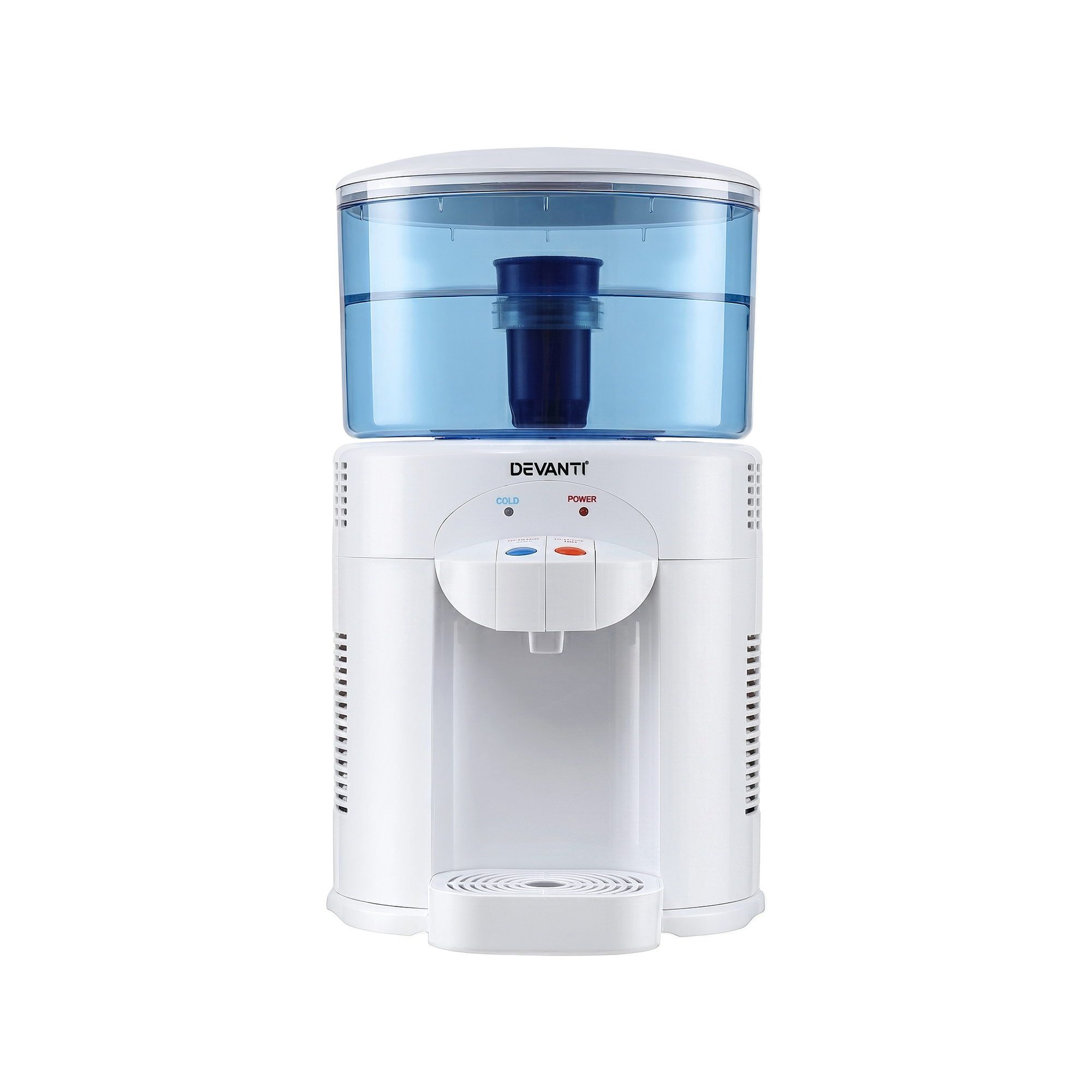 Devanti 5L Bench Top Water Cooler Dispenser w/ Filter 2 Taps Countertop Water