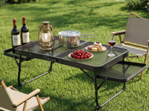Weisshorn Camping Table Mesh Desktop Lightweight Portable Outdoor Folding Grill