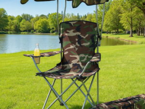Weisshorn Camping Chair w/ Canopy Folding Outdoor Portable Seat Lightweight