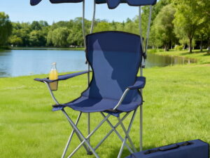 Weisshorn Camping Chair w/ Canopy Folding Outdoor Portable Seat Lightweight