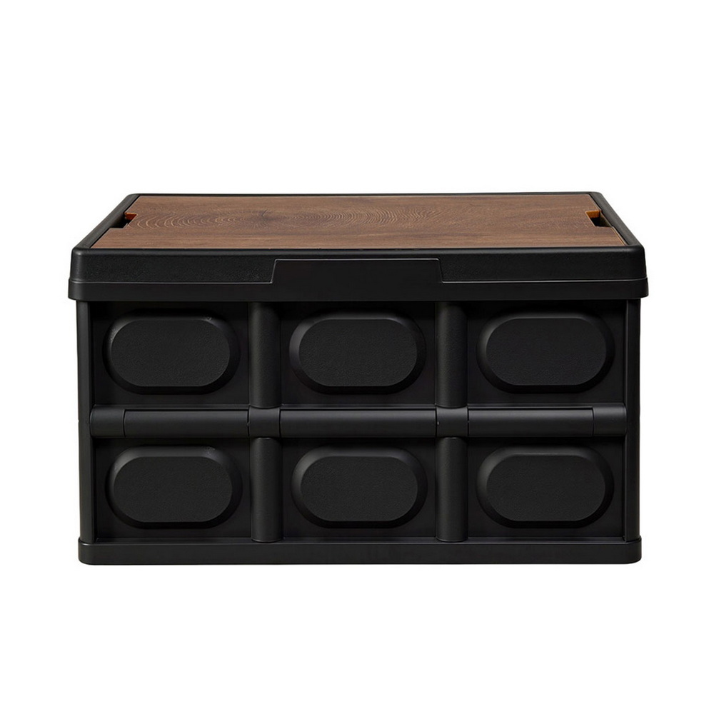 Gardeon Collapsible Outdoor Storage Box 50L Stackable Folding Camping Organizer