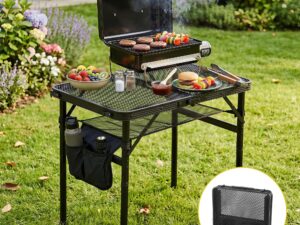 Gardeon BBQ Camp Table, 60*40*56 Portable Foldable Lightweight Grill Outdoor