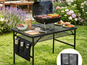 Gardeon BBQ Camp Table, 90*60*66 Portable Foldable Lightweight Grill Outdoor