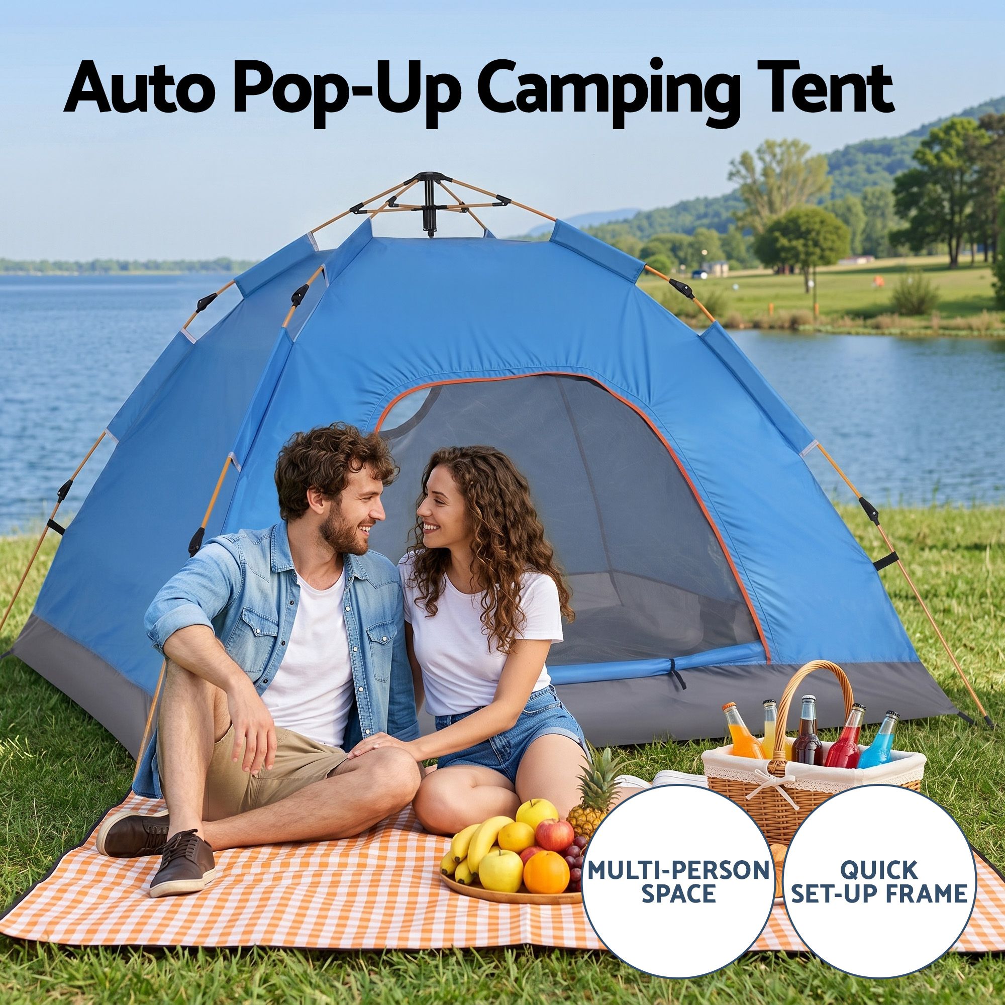 Weisshorn Camping Tent Instant Tent Pop up 2 Person Outdoor Hiking Tents Hiking