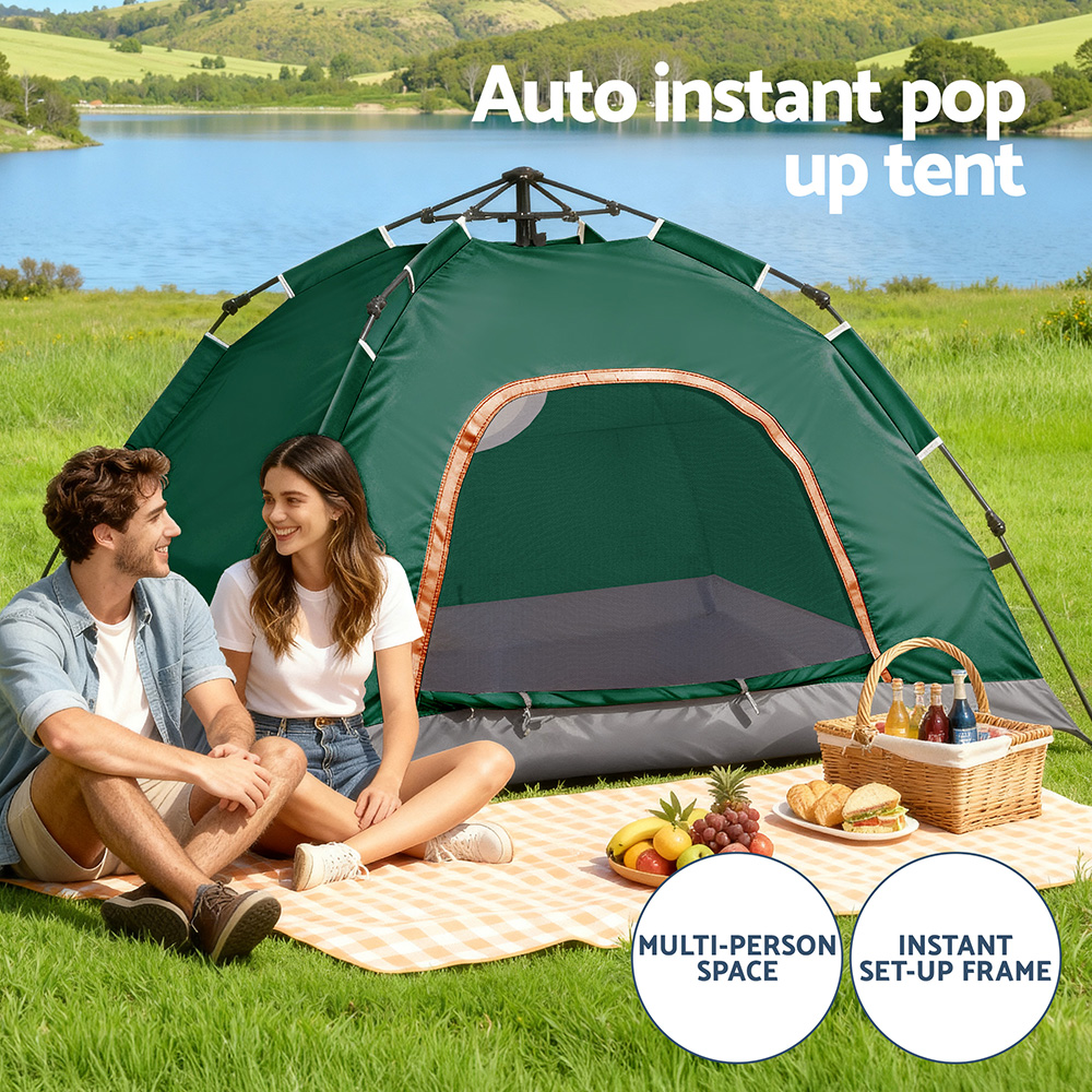 Weisshorn Camping Tent Instant Tent Pop up 2 Person Outdoor Hiking Tents Hiking