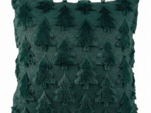 Jingle Jollys Christmas Tree Pillow Covers 2 Packs Cushion Covers Soft Faux Fur