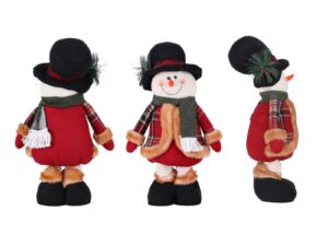 Jingle Jollys Christmas Snowman Ornament 40-56cm Telescopic Tabletop Decoration