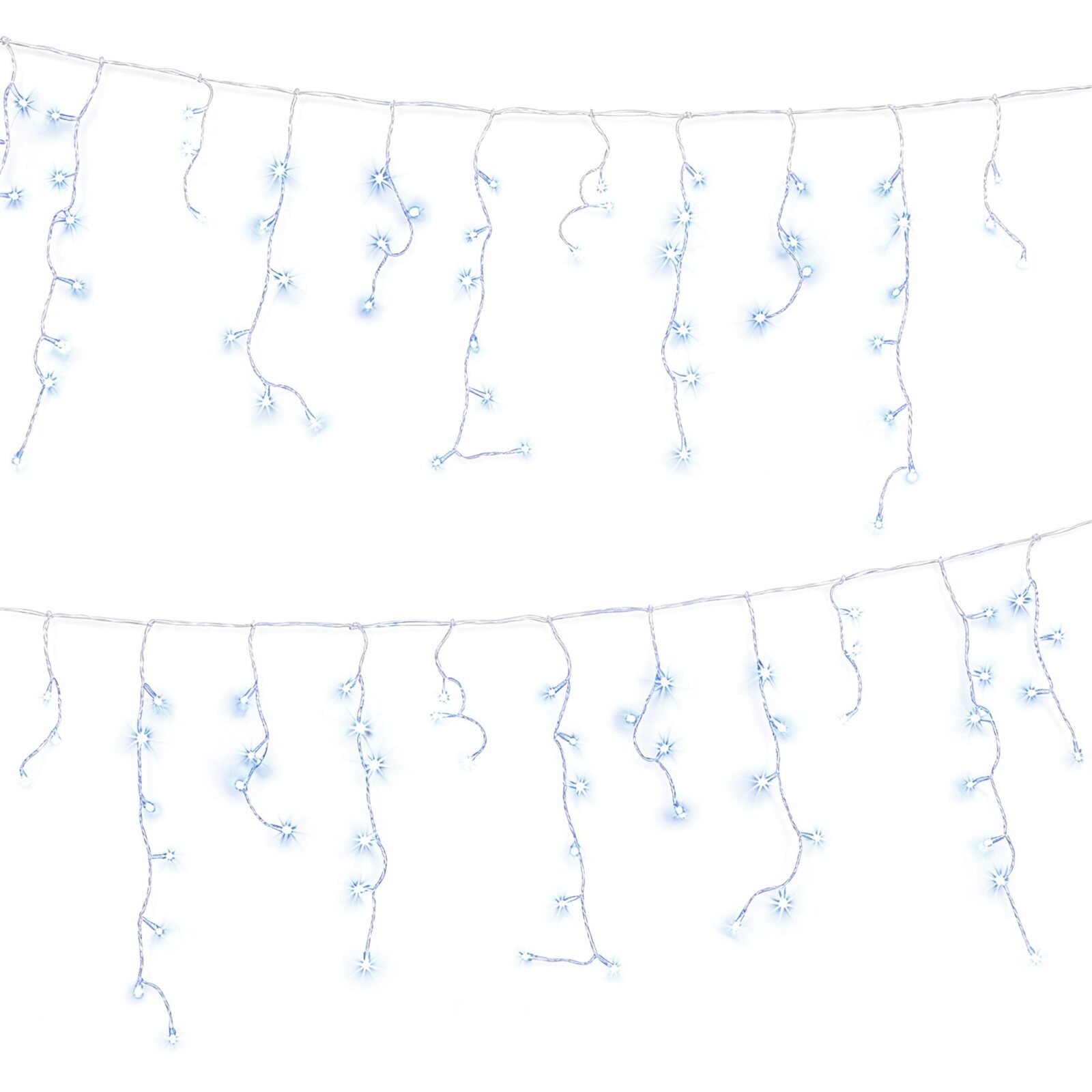 Jingle Jollys 32M Christmas Lights Solar Icicle String Lights 960 LED Cool White
