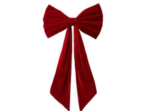 Jingle Jollys Red Velvet Christmas Bows Tree Decorations Xmas Ornaments