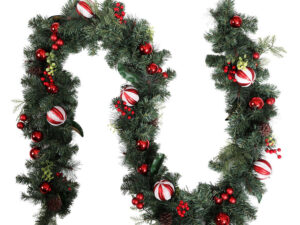 Jingle Jollys 2.7m Christmas Garland with Decorations Xmas Wedding Party