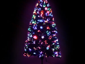 Jingle Jollys 1.2m Christmas Tree Optic Fibre LED Xmas tree Multi Colour