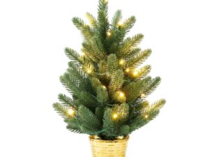 Jingle Jollys 45cm Artificial Christmas Tree Mini Christmas Tree Warm Light