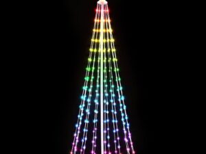 Jingle Jollys Christmas Tree 1.8m 265 RGB LED Fairy Lights Xmas Trees Decoration