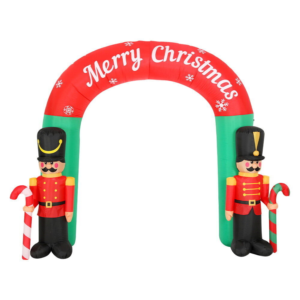 Jingle Jollys Christmas Inflatable Archwary Nutcracker 3M Illuminated
