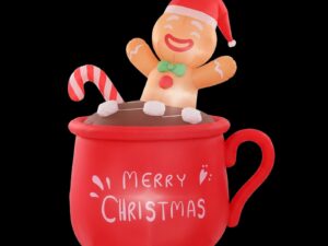 Jingle Jollys Christmas Inflatable Cup 1.8M Height LED Outdoor Decorations