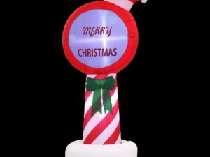 Jingle Jollys Christmas Inflatable Pole 1.8M Height LED Outdoor Decorations