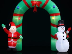 Jingle Jollys Christmas Inflatable Archwary 2.8M Illuminated Decorations
