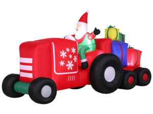 Jingle Jollys Christmas Inflatable Santa Truck 2.6M Length LED Decorations