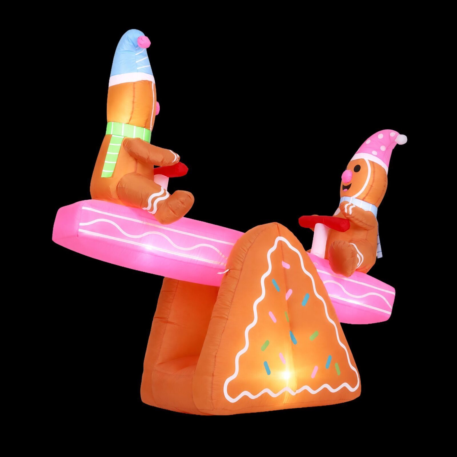 Jingle Jollys Christmas Inflatable Seesaw 1.8M Height LED Outdoor Decorations
