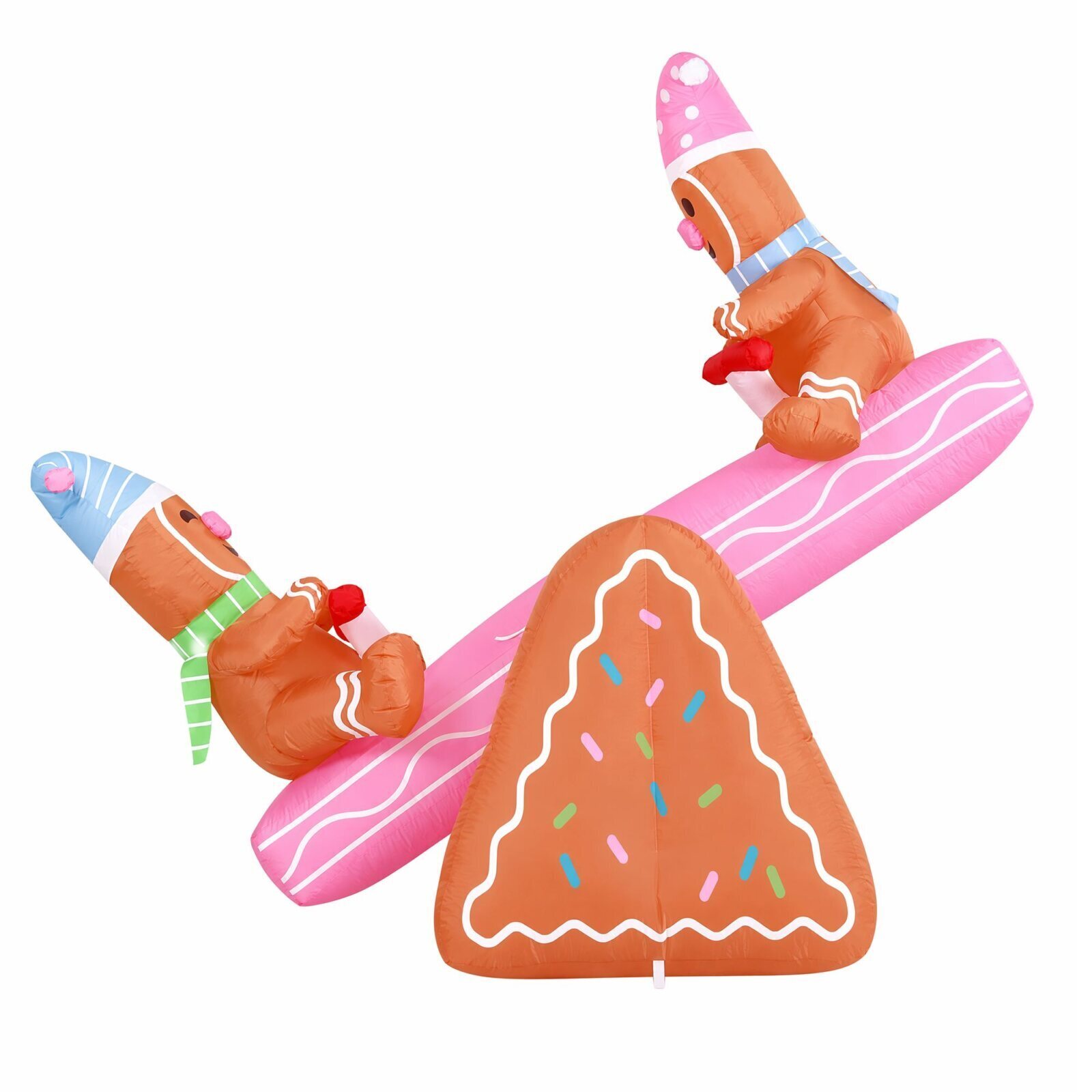 Jingle Jollys Christmas Inflatable Seesaw 1.8M Height LED Outdoor Decorations