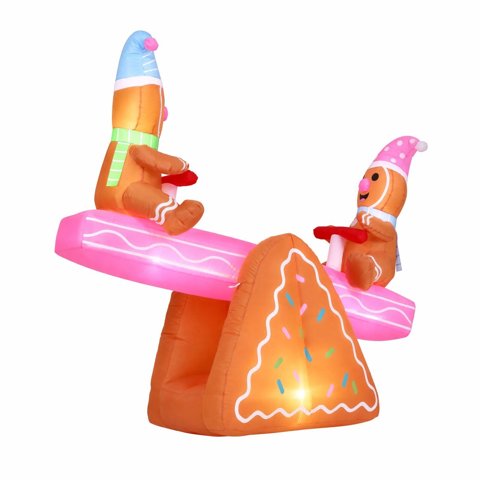 Jingle Jollys Christmas Inflatable Seesaw 1.8M Height LED Outdoor Decorations