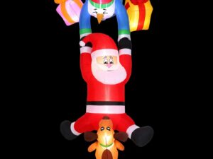 Jingle Jollys Christmas Inflatable Climbing Santa 3.5M Height LED Decorations