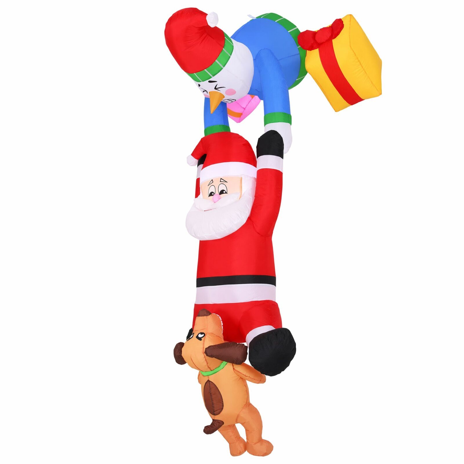 Jingle Jollys Christmas Inflatable Climbing Santa 3.5M Height LED Decorations