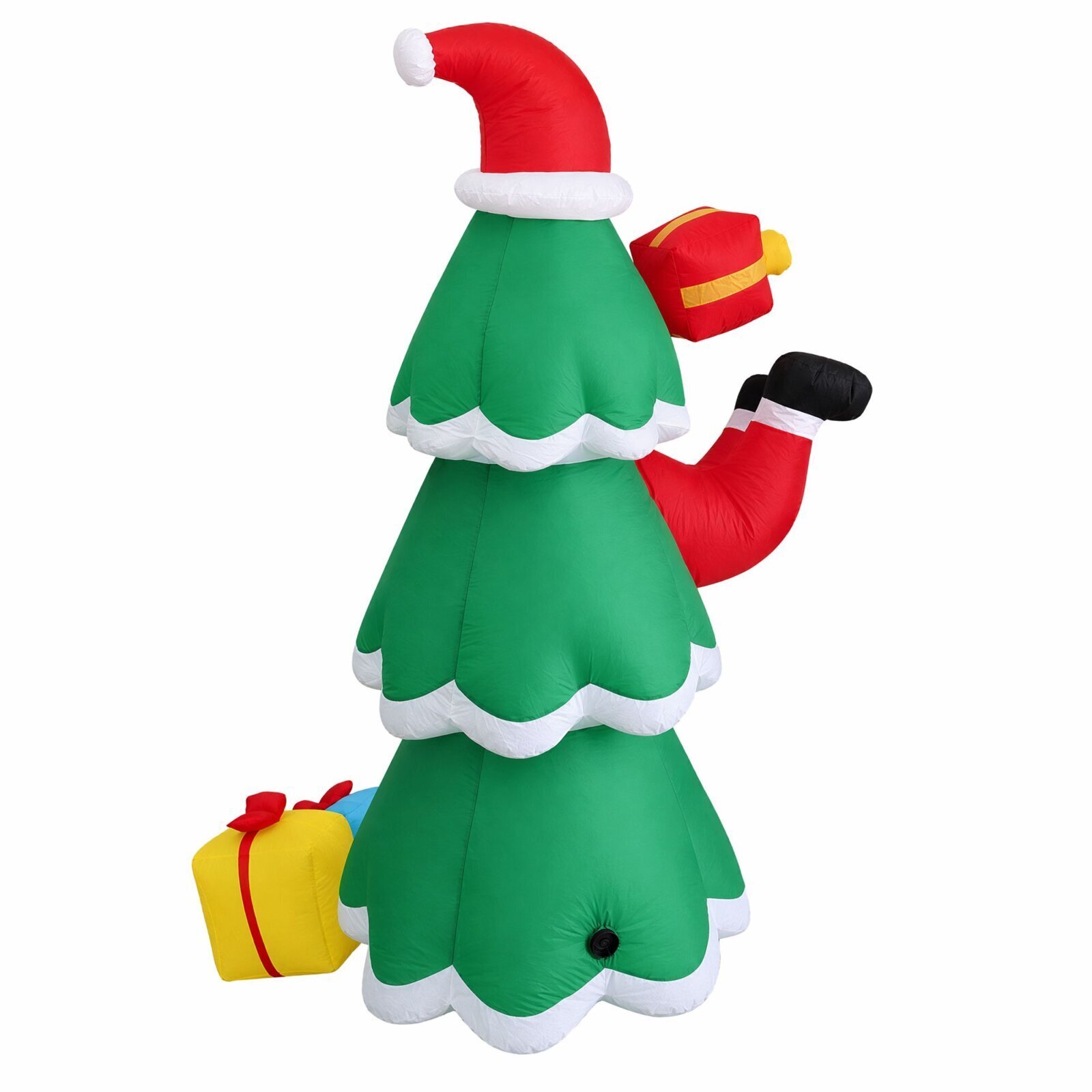 Jingle Jollys Christmas Inflatable Santa Tree 2.5M Height Flashing Light