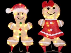 30 LED Christmas Lights Gingerbread Motif Fairy Light Decoration Jingle Jollys
