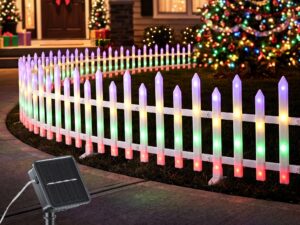Jingle Jollys 3m Solar Christmas Fence Lights Outdoor Garden Path Decor