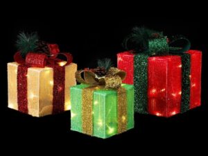 Jingle Jollys Christmas Lights 60 LED Fairy Light Gift Box 3pcs Decorations RGW