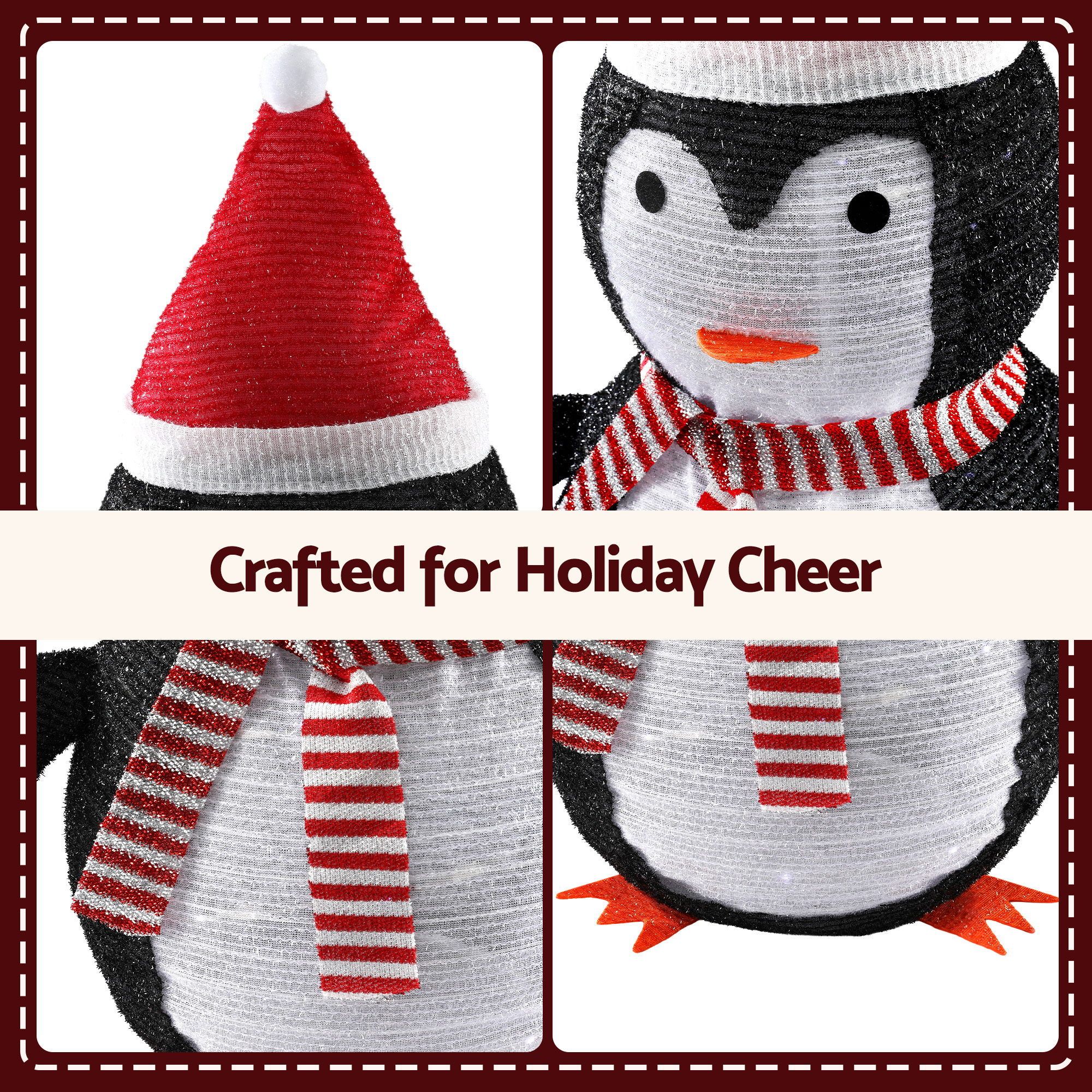 Jingle Jollys Christmas Penguin Light LED Christmas Decoration Pop Up Christmas