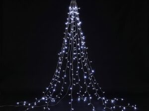 Jingle Jollys 2.5M Christmas Tree Lights Christmas Lights Tree Topper Waterfall