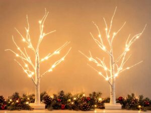 Jingle Jollys Lighted Branch Tree Christmas Decorations Warm White Christmas