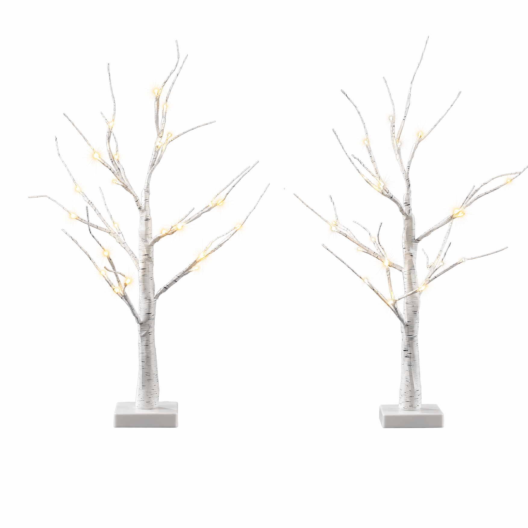 Jingle Jollys Lighted Branch Tree Christmas Decorations Warm White Christmas