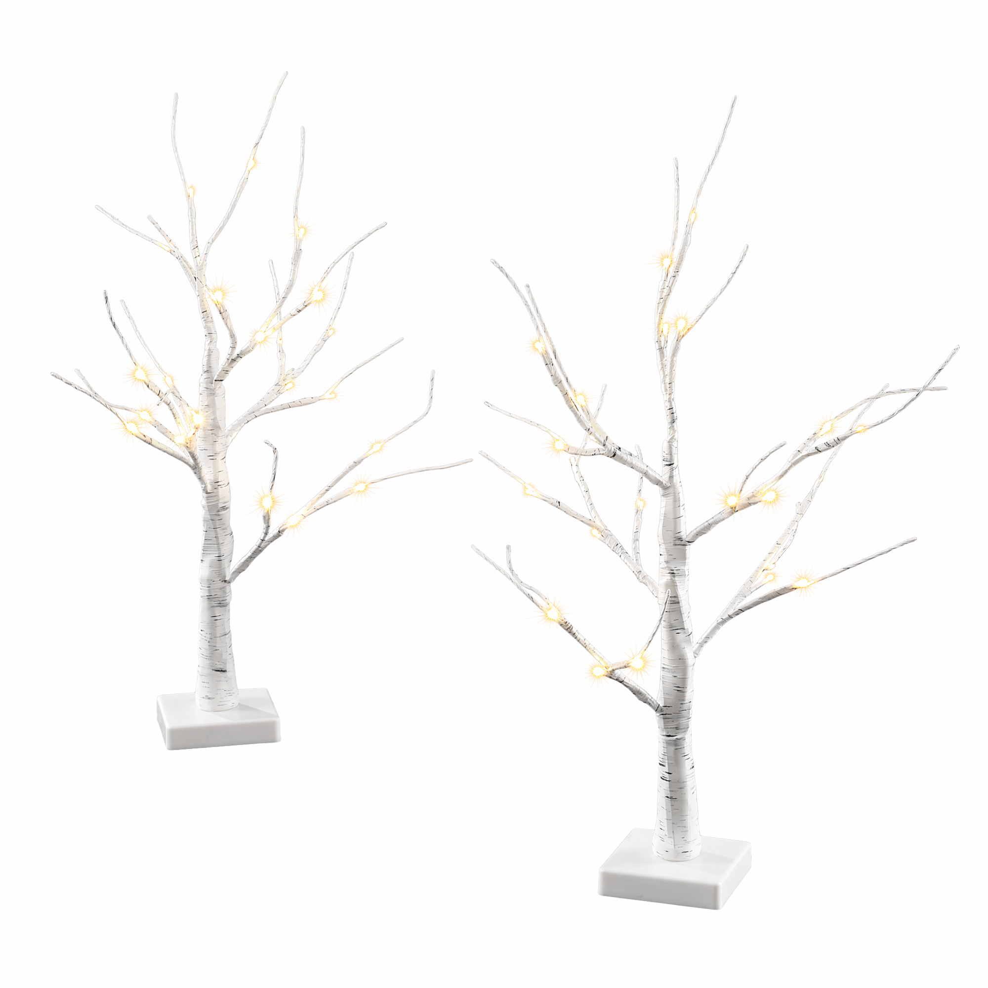 Jingle Jollys Lighted Branch Tree Christmas Decorations Warm White Christmas