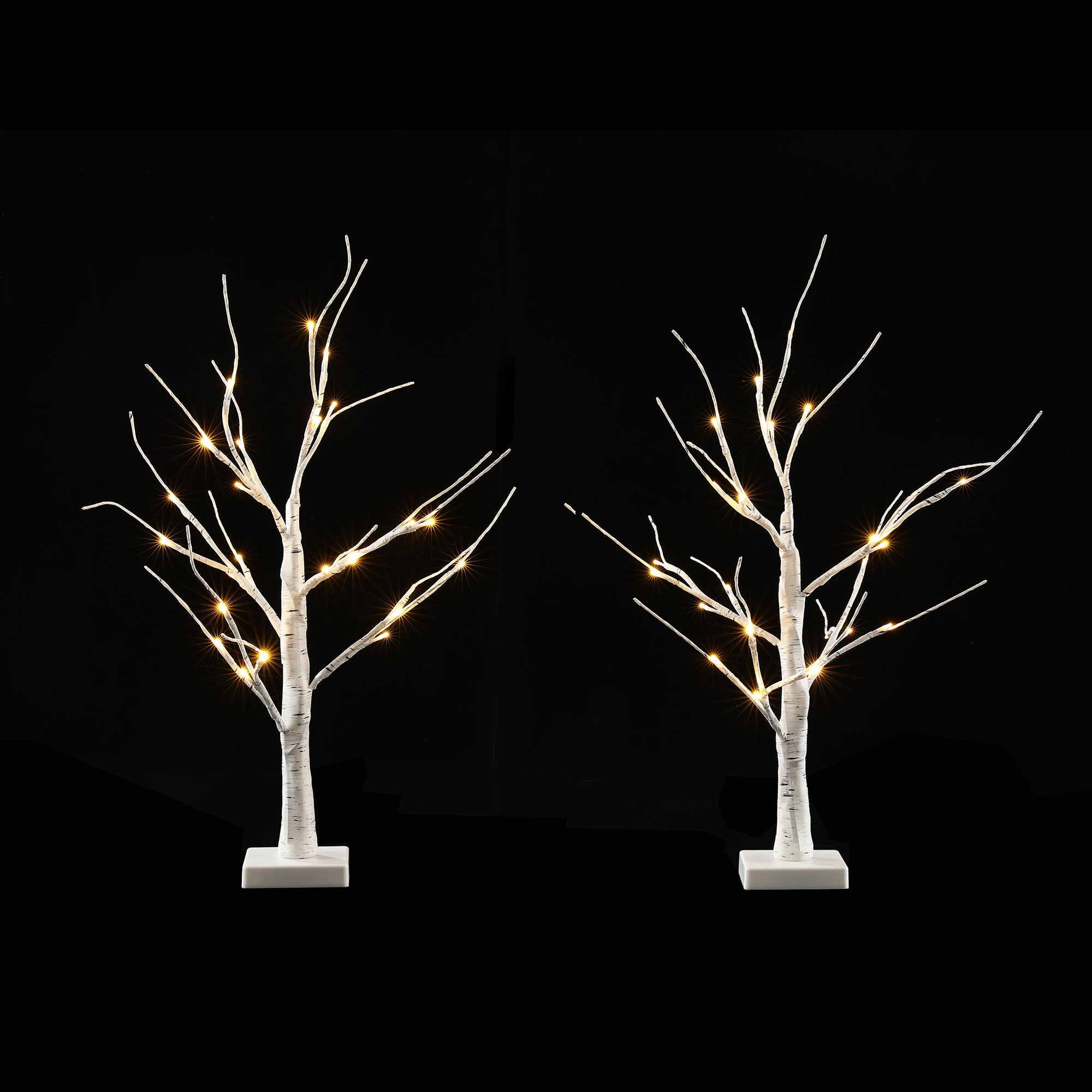 Jingle Jollys Lighted Branch Tree Christmas Decorations Warm White Christmas