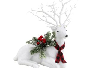 Jingle Jollys Christmas Reindeer 32cm Glitter Deer Ornaments Party Decorations