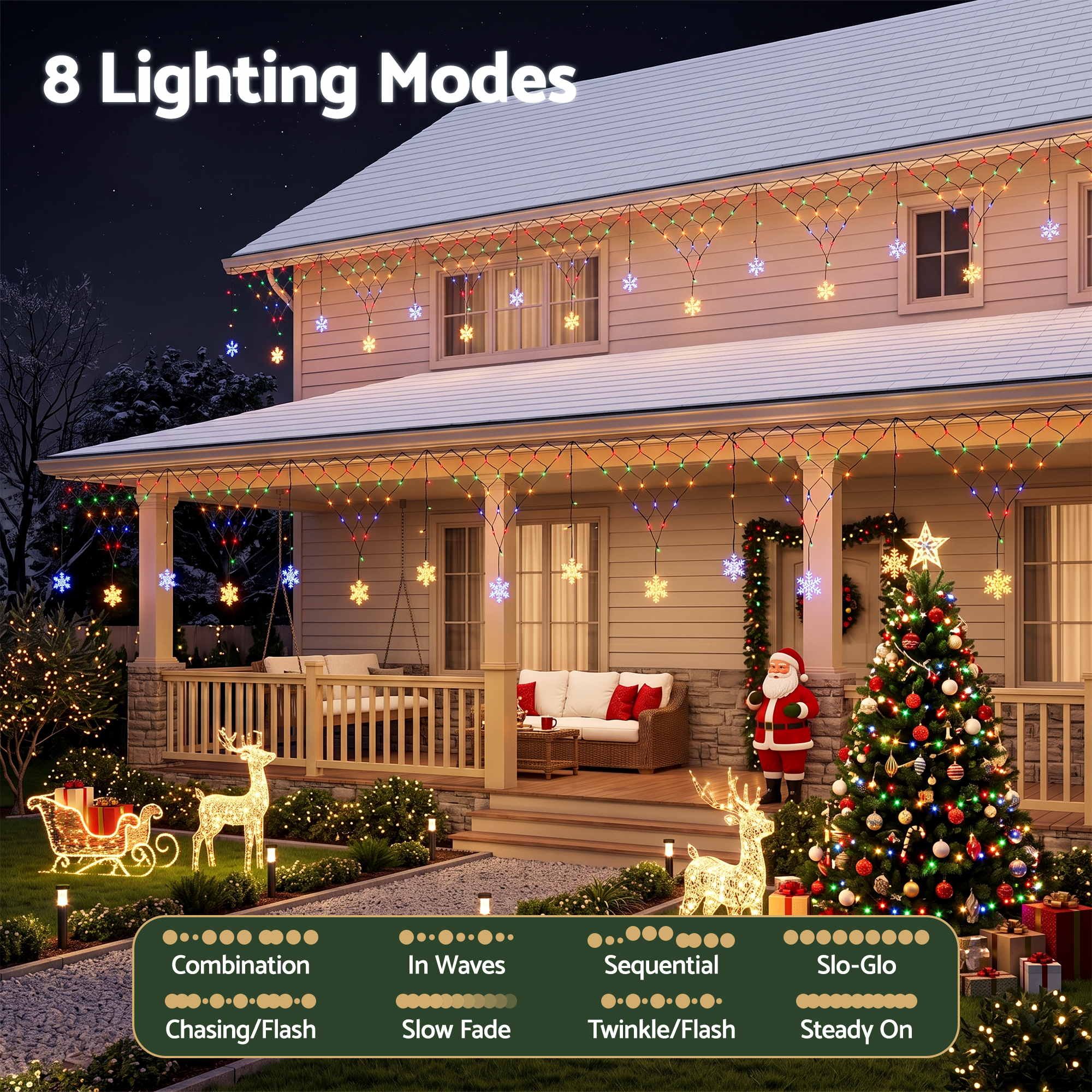 Jingle Jollys Christmas Lights Solar Fairy Lights Christmas Decorations