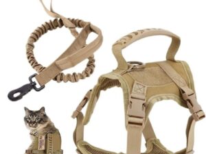Escape Proof Cat Harness & Leash Set Adjustable Mesh Vest w/ Handle for Outdoor