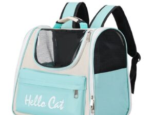 Pet Carrier Backpack Breathable Large ty Cat Travel Bag Green