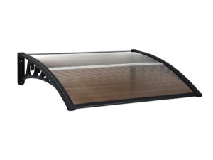 Instahut Window Door Awning 0.8mx1m Brown