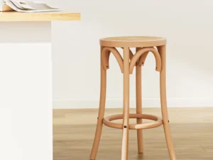 Artiss Bar Stool Rattan Seat Wooden